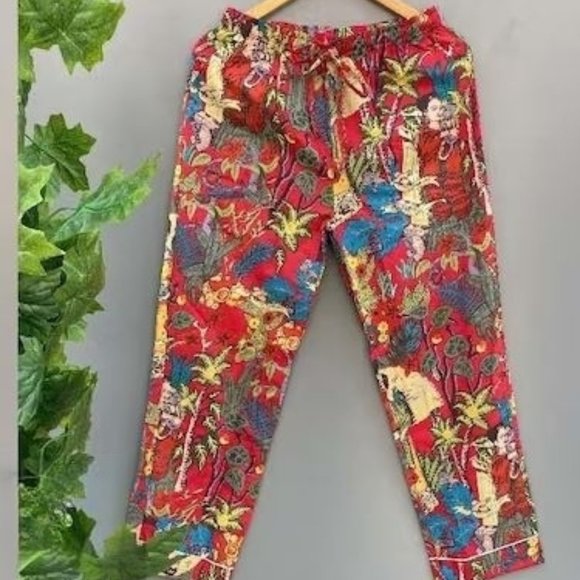 BRAND NEW Red Frida khalo Pj Set Cotton Pajama Set Night Wear Pajama Set - Picture 2 of 3